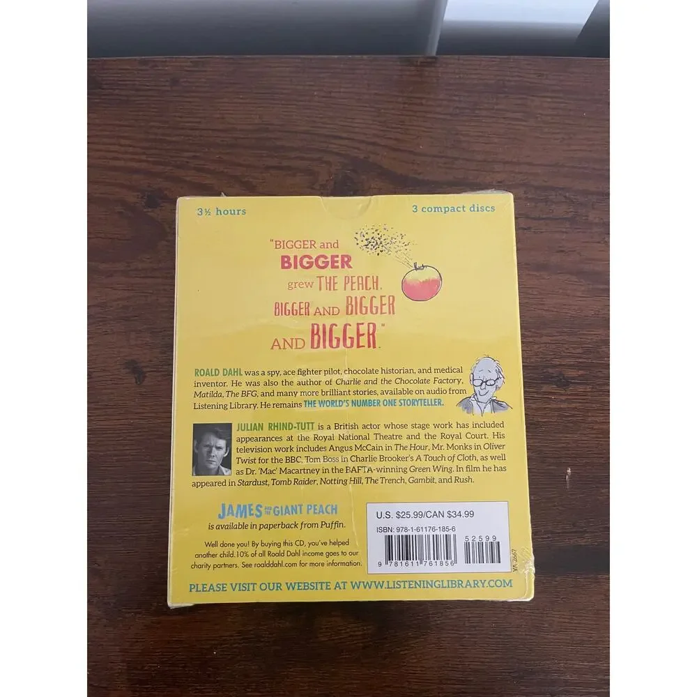 NWT James and the Giant Peach audiobook cd